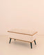 Banco Trapecio Espiga Beige
