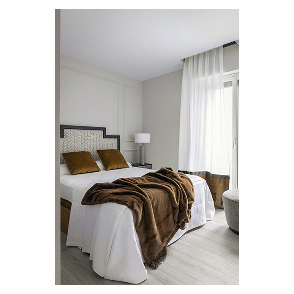Cortinas Mostaza-Blanco