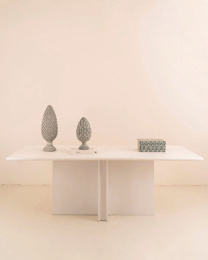Mesa de comedor Cruz White (microcemento)