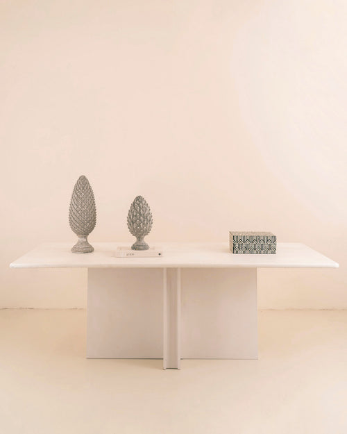 Mesa de comedor Cruz White (microcemento)