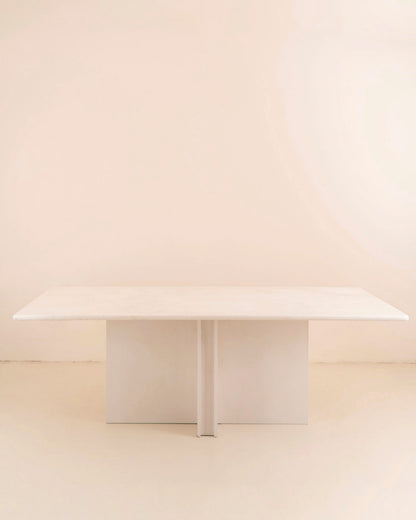 Mesa de comedor Cruz White (microcemento)