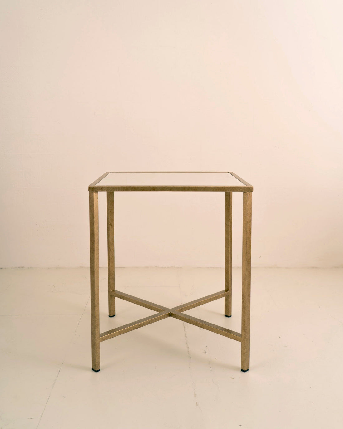 Mesa auxiliar Cuadrada Dorado