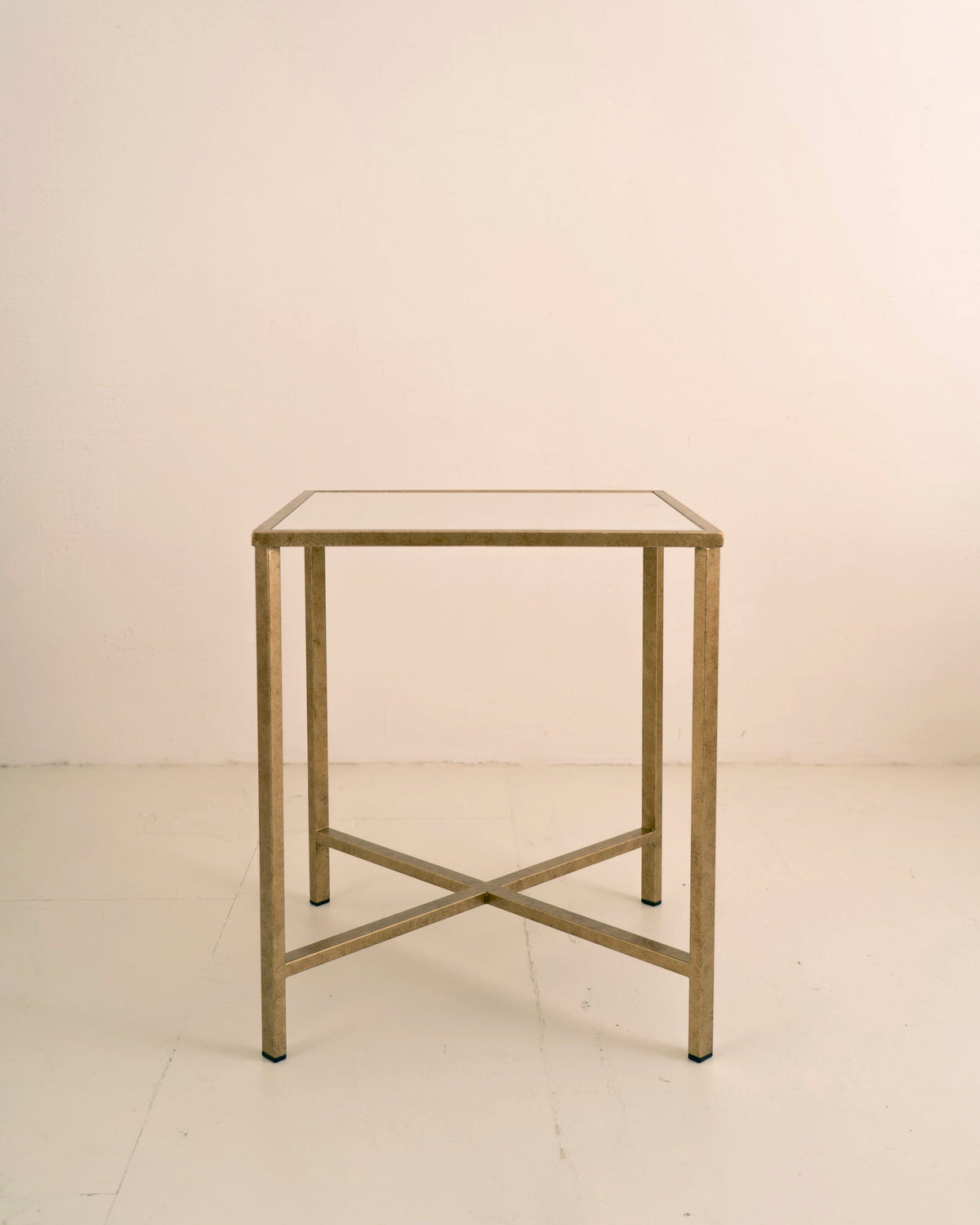 Mesa auxiliar Cuadrada Dorado