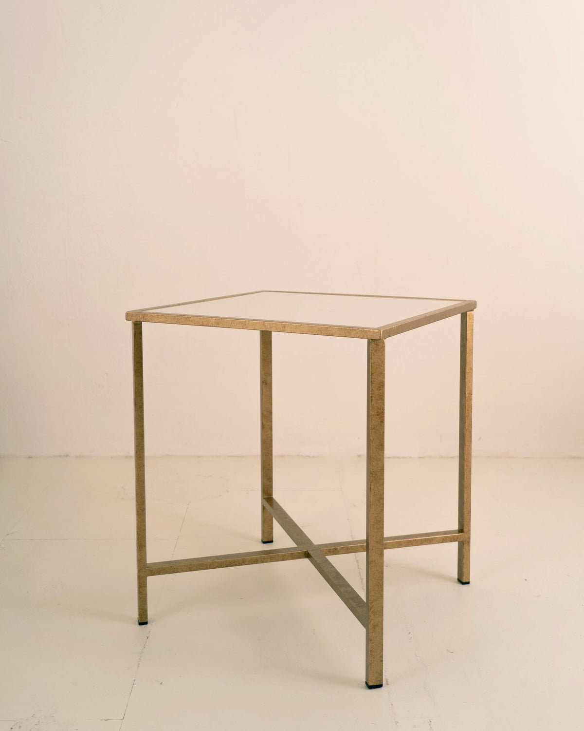 Mesa auxiliar Cuadrada Dorado