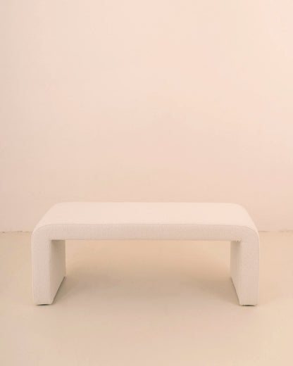 Banco Curva Blanco