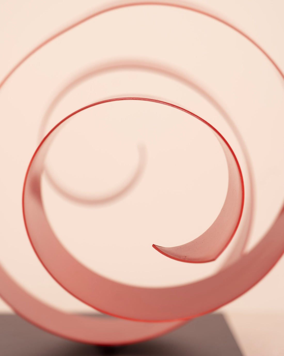 Escultura Espiral rojo