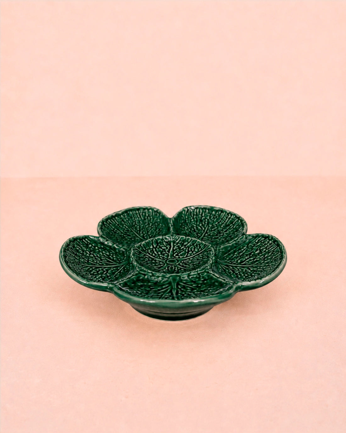 Plato aperitivos Flor roja