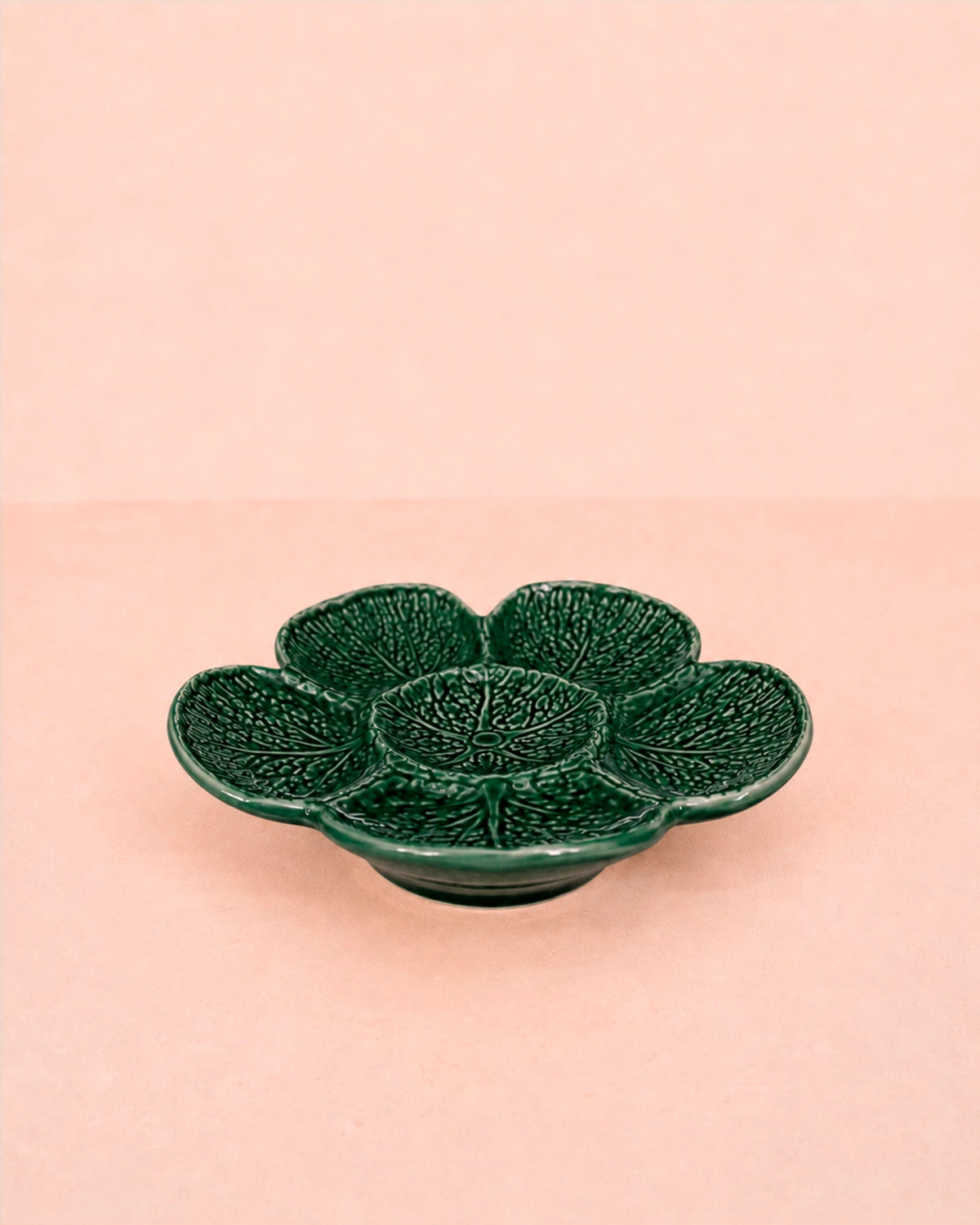 Plato aperitivos Flor roja