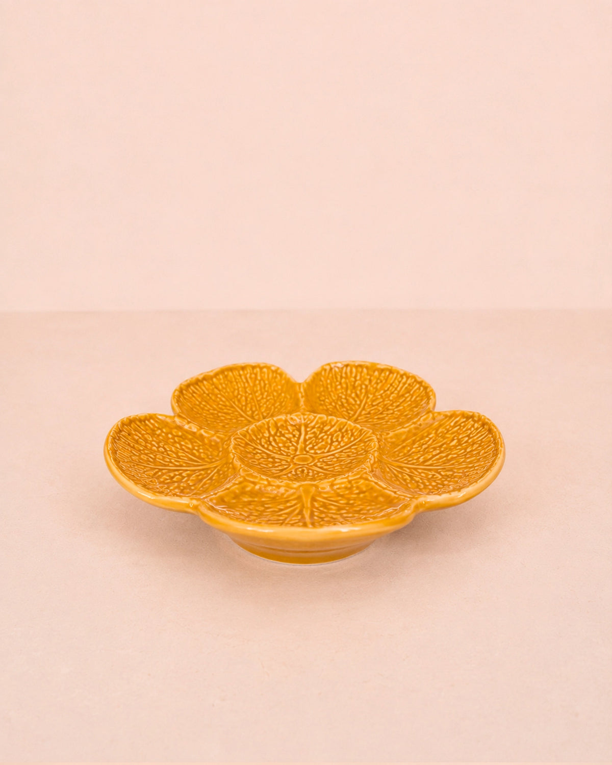 Plato aperitivos Flor roja