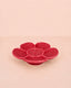 Plato aperitivos Flor roja