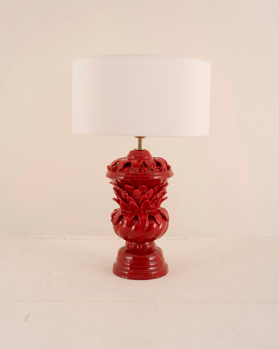 Lámpara de sobremesa Manises rojo