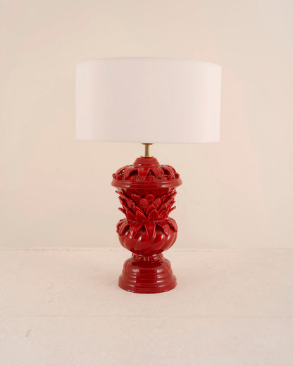 Lámpara de sobremesa Manises rojo