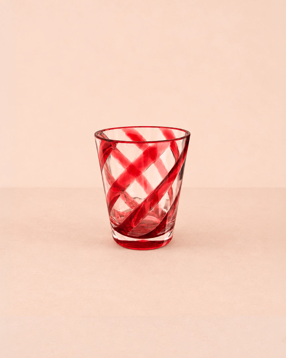 Vasos rayas rojo